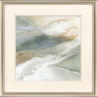 30" Sq Natural Flow 1 Framed Coastal Print