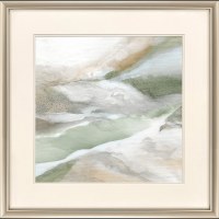 30" Sq Natural Flow 2 Framed Coastal Print