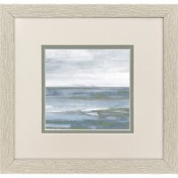 11" Sq Low Wave Framed Coastal Print