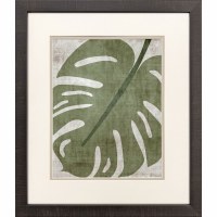 21" x 18" Monstera Leaf Framed Coastal Print