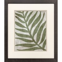 21" x 18" Palm Frond Framed Coastal Print