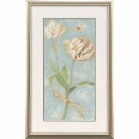 32" x 20" Tulip on Blue Framed Print