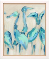 27" x 21 Coastal Birds 2 Framed Print