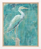 27" x 21" Coastal Egret 1 Framed Print