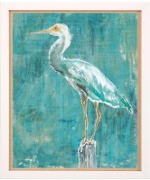 27" x 21" Coastal Egret 2 Framed Print
