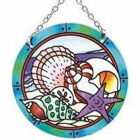 4.5" Round Multicolor Shells Sun Catcher