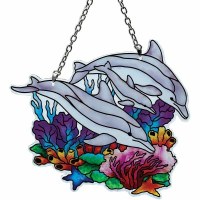 6" Dolphin Family Sun Catcher