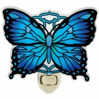 4" Blue Butterfly Night Light