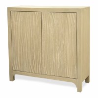 36" Natural Two Wavy Door Bunch Credenza