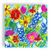 5" Sq Wildflowers Beverage Napkins