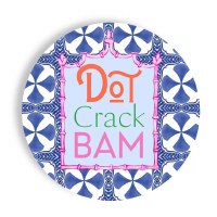 Pack of 24 7" Round "Dot Crack Bam" Paper Plates