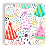 6.5" Sq Birthday Party Beverage Napkins