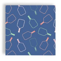 5" Sq Pickleball Paddles Beverage Napkins