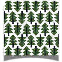 5" Sq Jolly Christmas Trees Beverage Napkins
