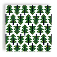 6.5" Sq Jolly Christmas Trees Lunch Napkins