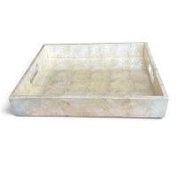 14" x 16" Natural Capiz Tray