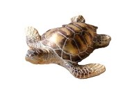 4" Brown and Gold Polyresin Turtle Figurine