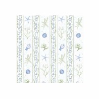 6.5" Seascape Stripes Lunch Napkins