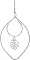 Silver Dancing Leaf Earrings