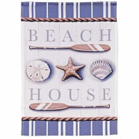 18" x 13" " Beach House" Mini Garden Flag