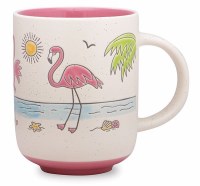 18 Oz Flamingo Beach Mug