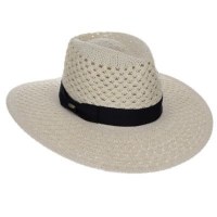 3.5" Brim White Knit Safari Hat