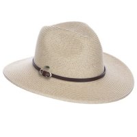 3.25" Brim Natural Safari Hat With Band