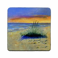 4" Sq Sand Dune Sunrise Coaster