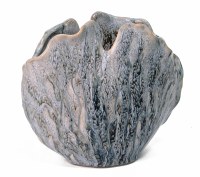 7" Blue Sea Fan Vase