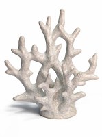 8" Faux White Ceramic Coral