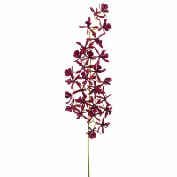 27" Faux Burgundy Cattelaya Spray