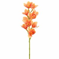 29" Faux Orange Cymbidium Spray