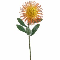 25" Faux Orange Pin Cusion Protea
