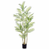 63" Faux Areca Palm ina Black Pot