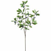 47" Blue Photinia Berry Spray
