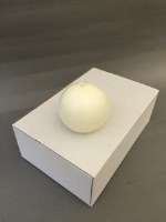 2.75" Cream Candle Ball