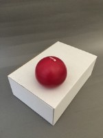 2.75" Dark Red Candle Ball