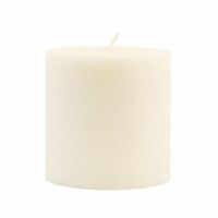 3" x 3" Ivory Unscented Timberline Pillar Candle