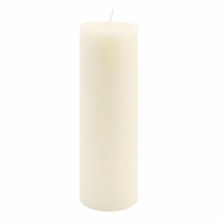 9" x 3" Ivory Unscented Timberline Pillar Candle