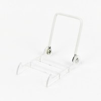 4" Small Clear and White Adjustable Wire Easel