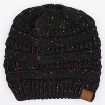 Cheveux Beanietail Confetti Hat Black MB-33BLK