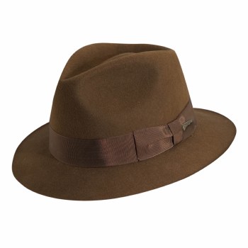 Dorfman Pacific Indiana Jones Wool Felt Fedora Kids Small 551BKSM