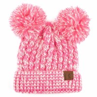 Cheveux Pom Pom Hat Hot Pink HAT-23-HTPNK