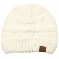 Cheveux Ribbed Chenille Hat Ivory HAT-30IVRY