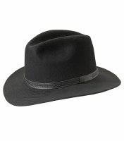 Tilley Endurables Wool Felt w/ Flaps Black  7 TWF1BLK700