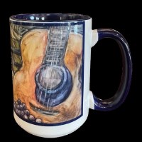 Belle Arte Label Guitar Coffee Mug