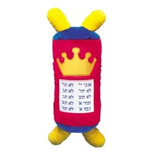Plush Jumbo Sefer Torah Assorted Colors 25"