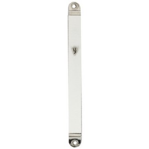 Aluminum Matt White Mezuzah Case 12cm