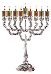 Medium Silver Plated Oil Menorah