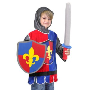 Knight Role Play Purim Costume Set for Ages 3-6
